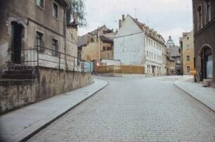 DDR. Straßenbild (vielleicht in Stolpen)