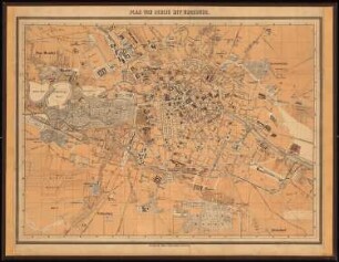 Stadtplan Berlin um 1860: Stadtplan (fast identisch mit Inv.Nr. 10699)