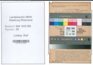 Entnazifizierung Karl Lockau , geb. 20.12.1892 (Landesamtmann)