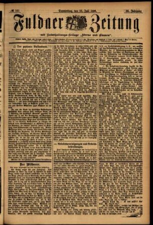 Ausgabe vom Donnerstag, den 16. Juli 1896.