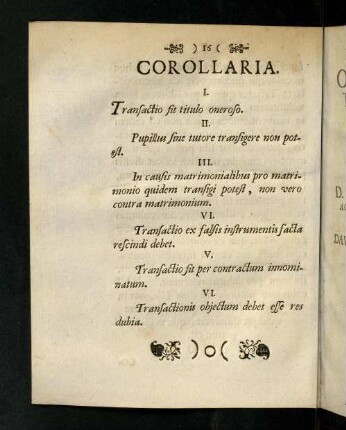 16, Corollaria