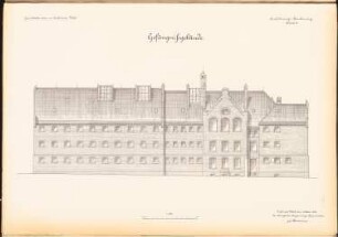Amtsgericht und Gefängnis, Lublinitz: Ansicht 1:100