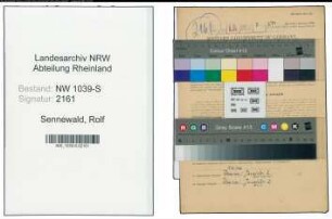 Entnazifizierung Rolf Sennewald , geb. 29.06.1920 ()