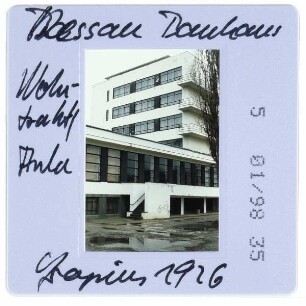 Dessau, Bauhaus : Aulatrakt, Ateliergebäude