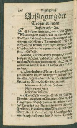 Auszlegung der Trojanerinnen.