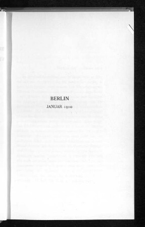 Berlin Januar 1910