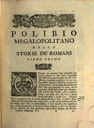 Polibio Storico Greco De' Fatti De' Romani, 1. E Questo è il quinto Anello della Collana Istorica Greca