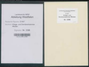 Reparatur der geistlichen Gebäude zu Gehlenbeck (Amt Reineberg)