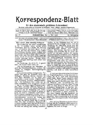 Noch einmal : "Eine notwendige Verfügung"
