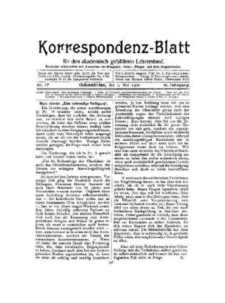 Noch einmal : "Eine notwendige Verfügung"