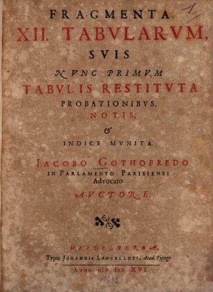Fragmenta XII. Tabularum