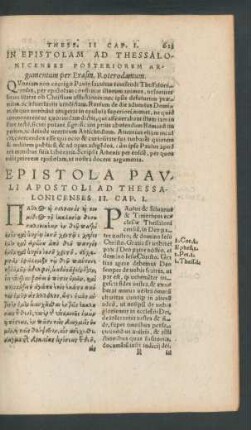 In Epistolam Ad Thessalonicenses Posteriorem Argumentum ...