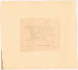 Hochhäuser in der Nähe des Leipziger Platzes, Berlin: Lageplan der Grundstücke des Kriegsministeriums 1:4000 (von Inv.Nr. 8998)