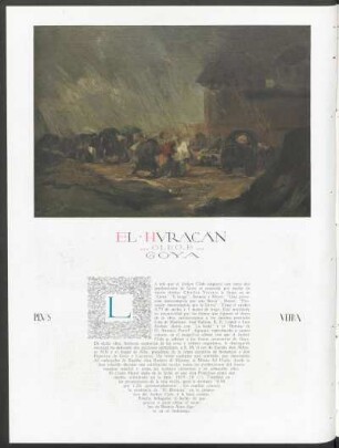 "El huracán", óleo