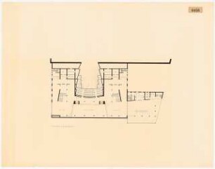 Oper, Hannover Innenausbau: Grundriss 1. Ranggeschoss, ca. 1:200