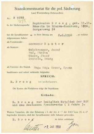 Broeg, Euphrosina