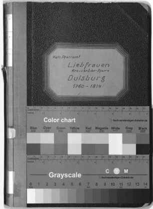 Liebfrauen-Kirche (katholische Gemeinde): Taufen 1760 - 1815, Trauungen 1770 - 1815, Beerdigungen 1770 - 1815