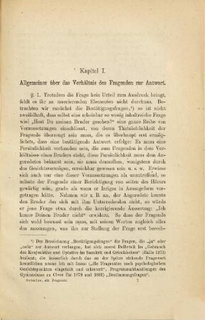 Der altfranzösische direkte Fragesatz : Ein Beitr. zur Syntax d. Franz.