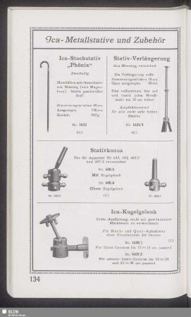 Ica-Metallstative und Zubehör