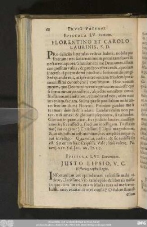 Epistola LV. Romam. Florentino Et Carolo Laurinis, S. D.