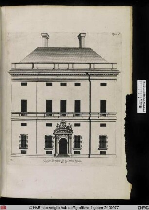 Facciata del Palazzo del Sigr. Andrea Spinola.