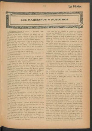Los marcianos y nosotros