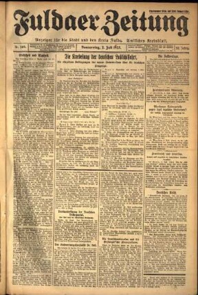 Ausgabe vom Donnerstag, den 02. Juli 1925.