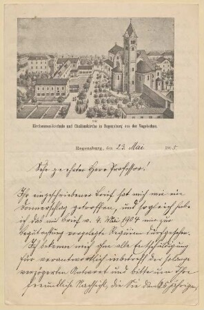 Franz Xaver von Häberl (1759-1846) Autographen: Brief von Franz Xaver von Häberl an Jacob Christian Gottlieb von Schäffer - BSB Autogr. Häberl, Franz Xaver von
