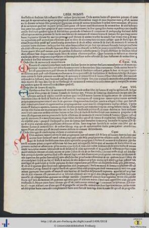 Cap. X Ordo libri qui de causa motus in communi agit
