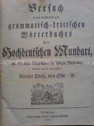 Wörterbuch der Hochdeutschen Mundart