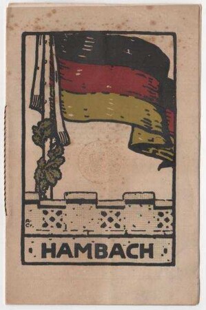 Broschüre, Einladung: "Feste in Hambach"