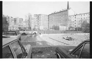 Kleinbildnegative: Baustellen rund im die Steinmetzstraße, 1978