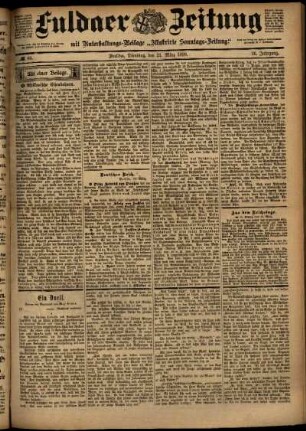 Ausgabe vom Dienstag, den 21. März 1899.
