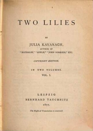 Two lilies, 1