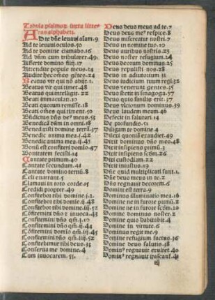 Tabula psalmorum ...
