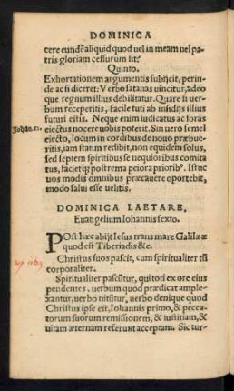 Dominica Laetare ...