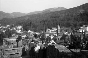 Badenweiler: Blick auf Badenweiler von der Burgruine
