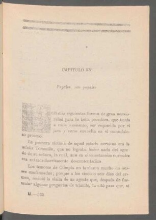 Capítulo XV - Papeles, son papeles