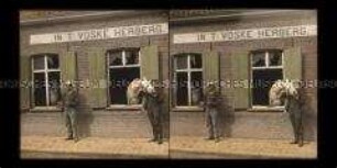 Pferdestall in einer Herberge in Pilkem