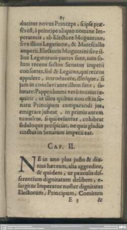 Cap. II. Iura & praerogativae Electorum & Principum