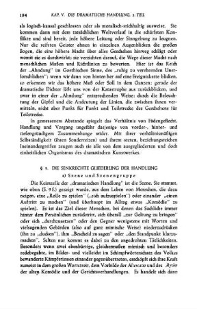 § 5. Die Senkrechte Gliederung Der Handlung