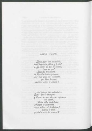Amor único