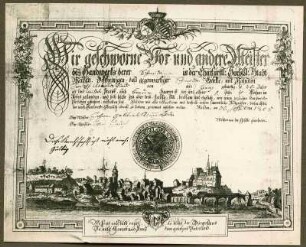 Geleitbrief des Schneiders Joseph Minarzick,1805