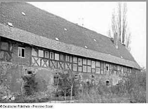 Scharfenberg, Wohnstallhaus : Scharfenberg. Ansicht eines ehemaliges Wohnstallhauses