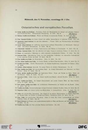 Ostasiatisches und europäisches Porzellan (Nr. 346-442)
