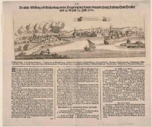 Belagerung und Beschuss von Dresden durch die Preußen im Siebenjährigen Krieg 1760, mit Erläuterungen