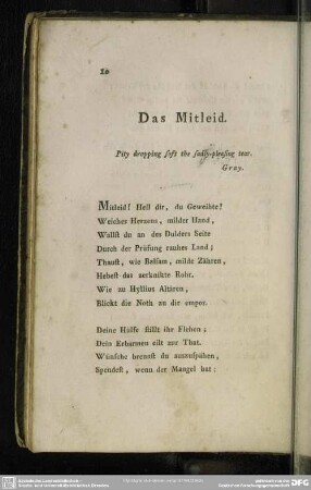 Das Mitleid