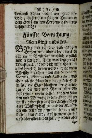 Fünffte Betrachtung