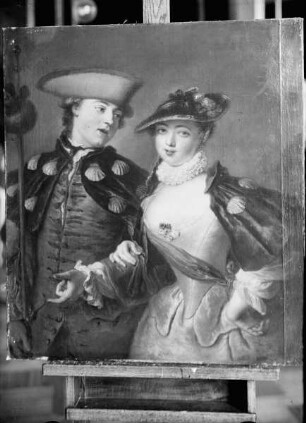 Adolf Friedrich Harper mit seiner Frau in Pilgertracht