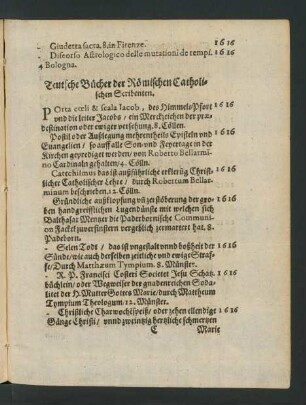 Teutsche Bücher der Römischen Catholischen Scribenten.